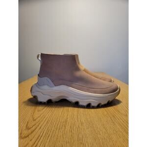 SOREL Kinetic Break thru Waterproof Tawny Buff Pull On Boots Zip Up Side Sz 9.5